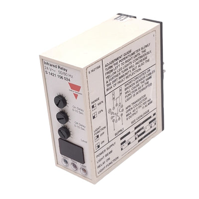 Used CARLO GAVAZZI S1421156024 Infrared Relay, SPDT, 10A Max, NPN Open, 24VAC