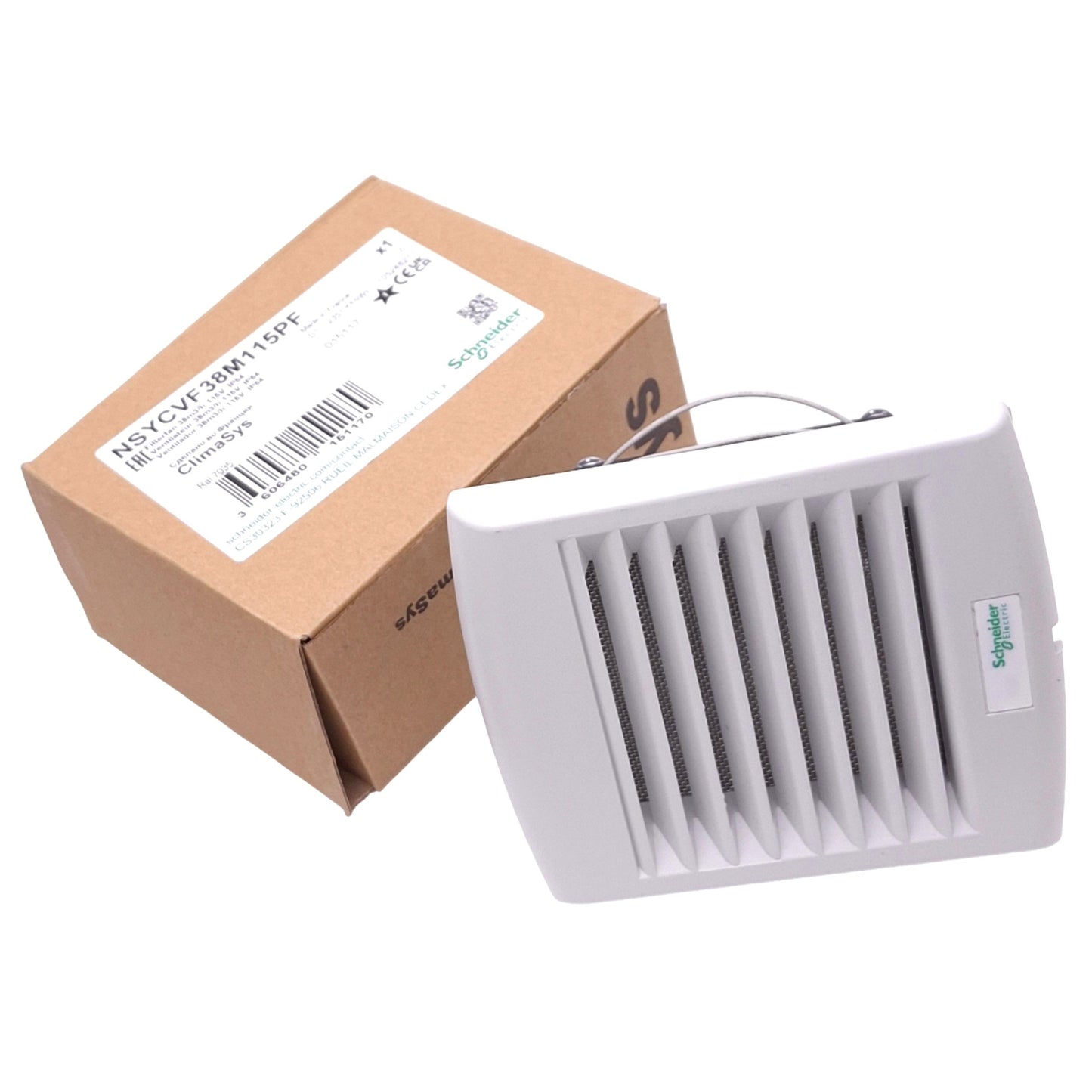 New Schneider Electric NSYCVF38M115PF ClimaSys Filter Fan, 92mm, 115VAC 3.5W