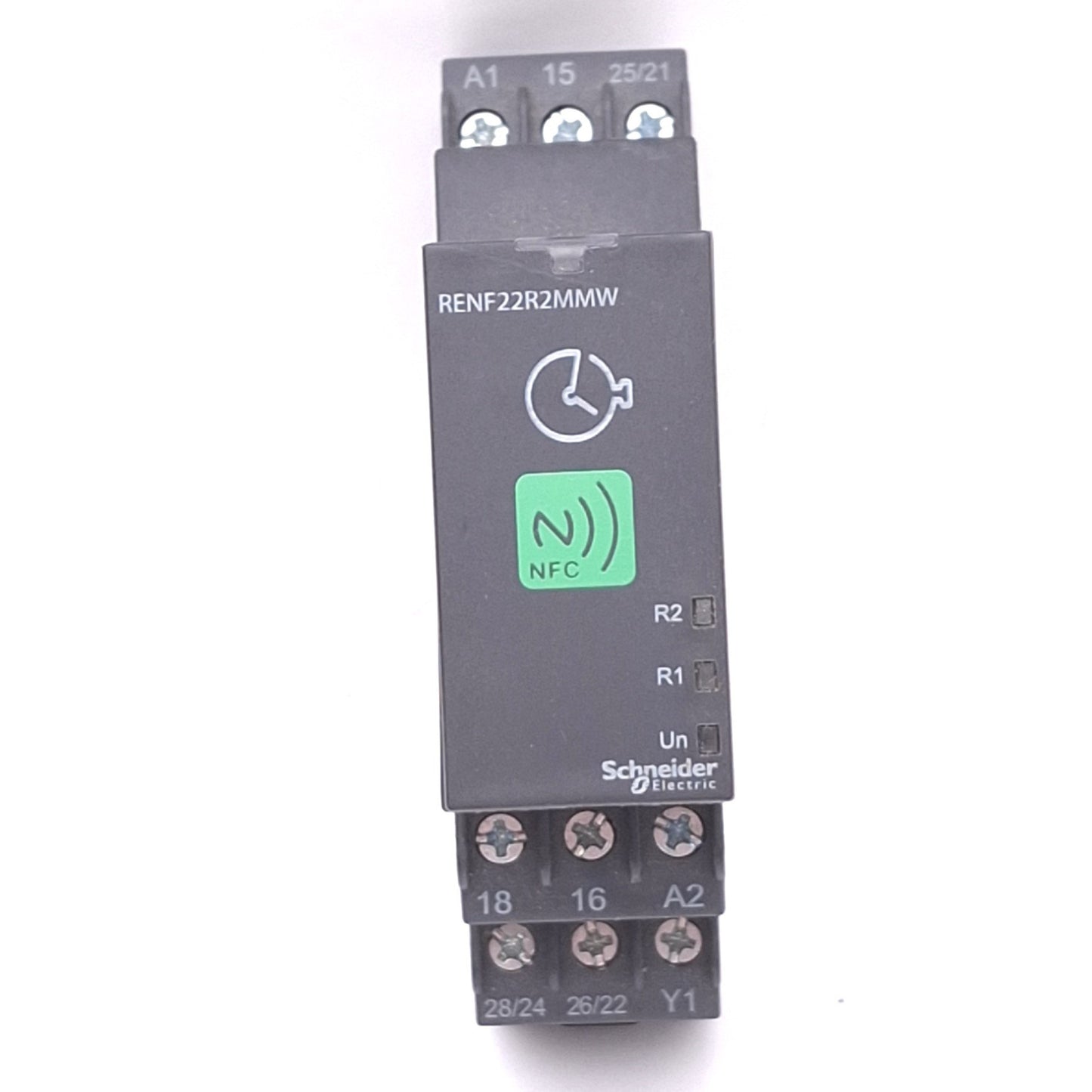 Used Schneider Electric RENF22R2MMW Harmony Timer Relay, NFC, 0.1s-999h, DIN Rail