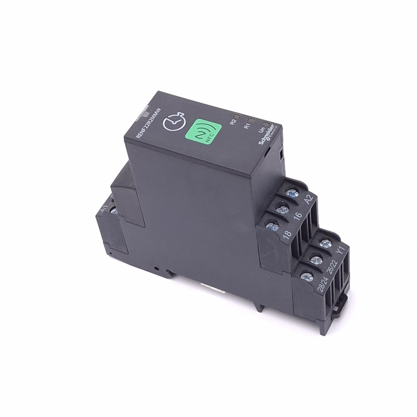 Used Schneider Electric RENF22R2MMW Harmony Timer Relay, NFC, 0.1s-999h, DIN Rail