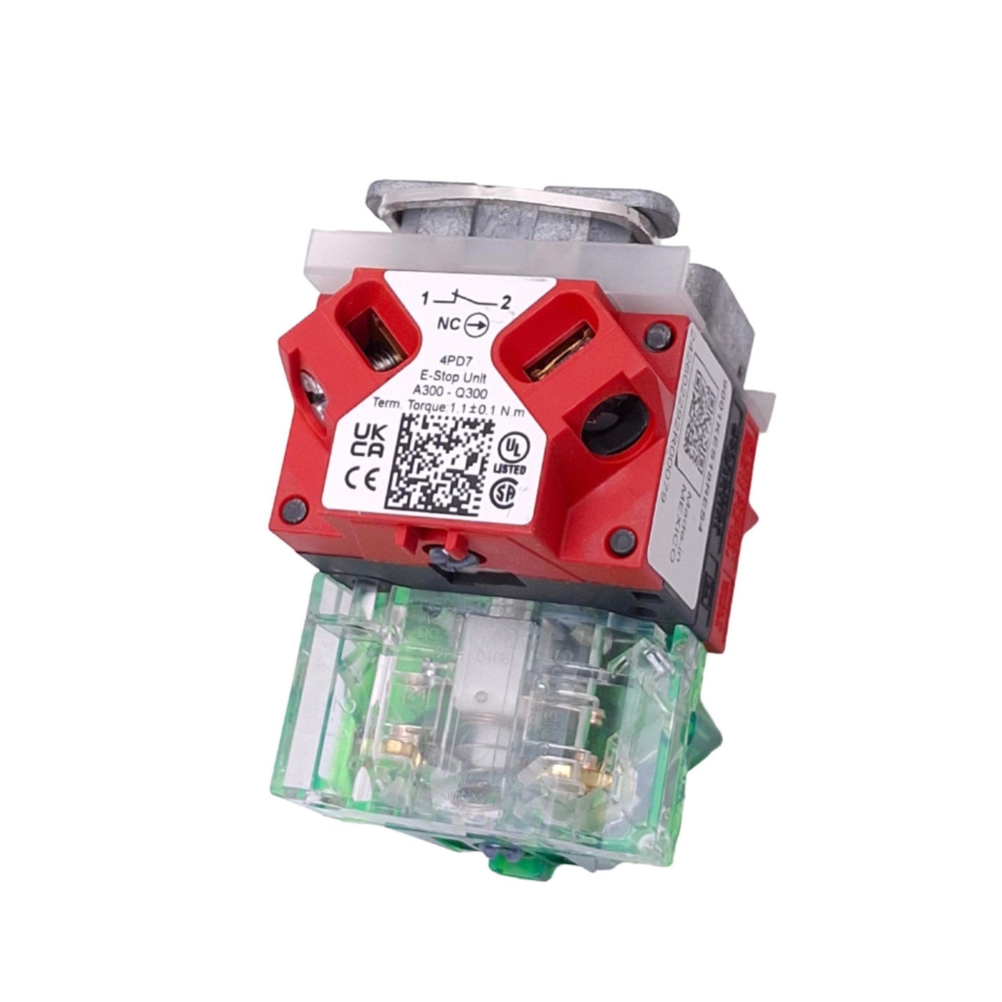 New Schneider Electric 9001KES18RES4, Harmony Body for 30mm E-Stop Switch, 2NC 1NO