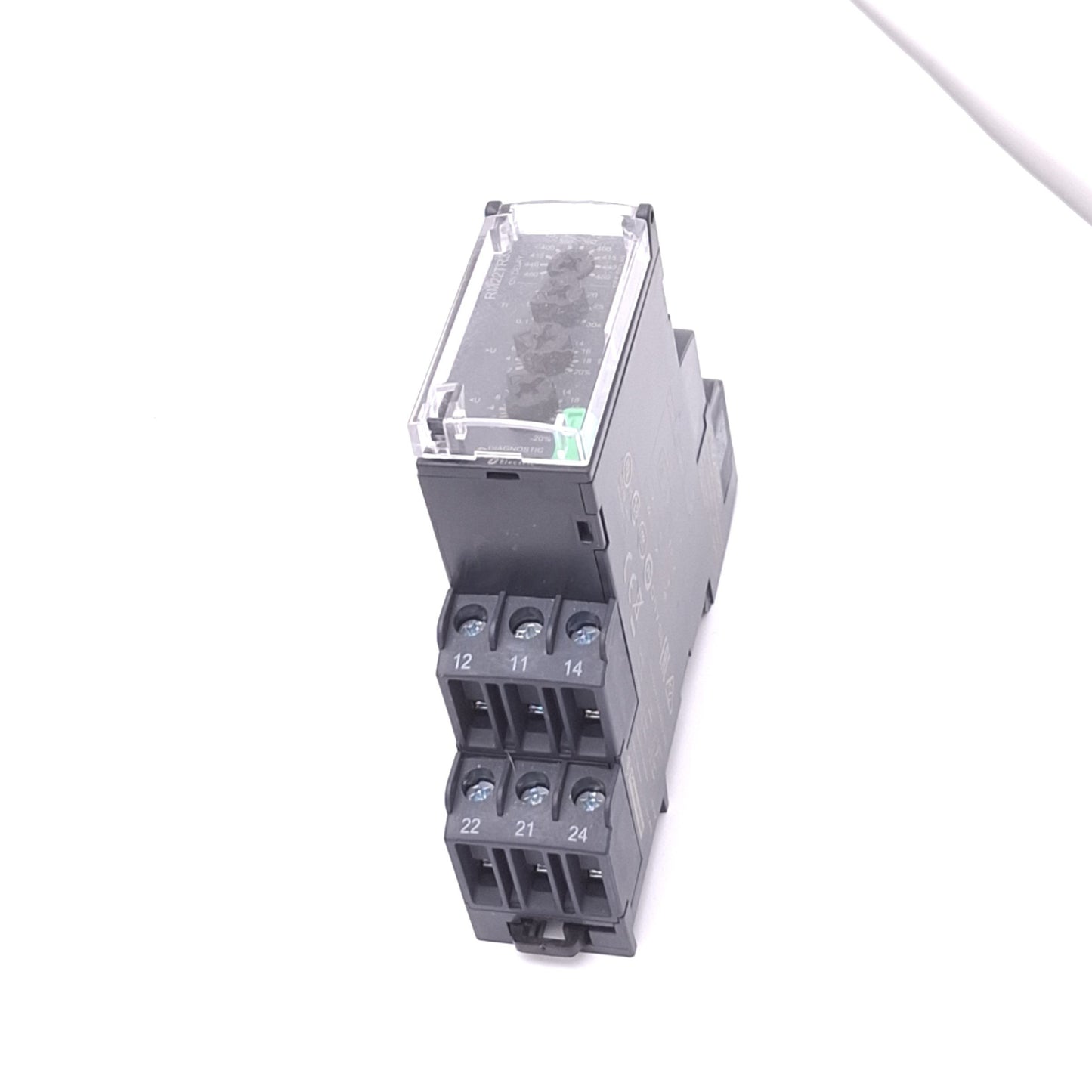 Used Schneider Electric RM22TR33 Harmony Control Relay, 3-Phase, 380-480VAC, DIN Rail
