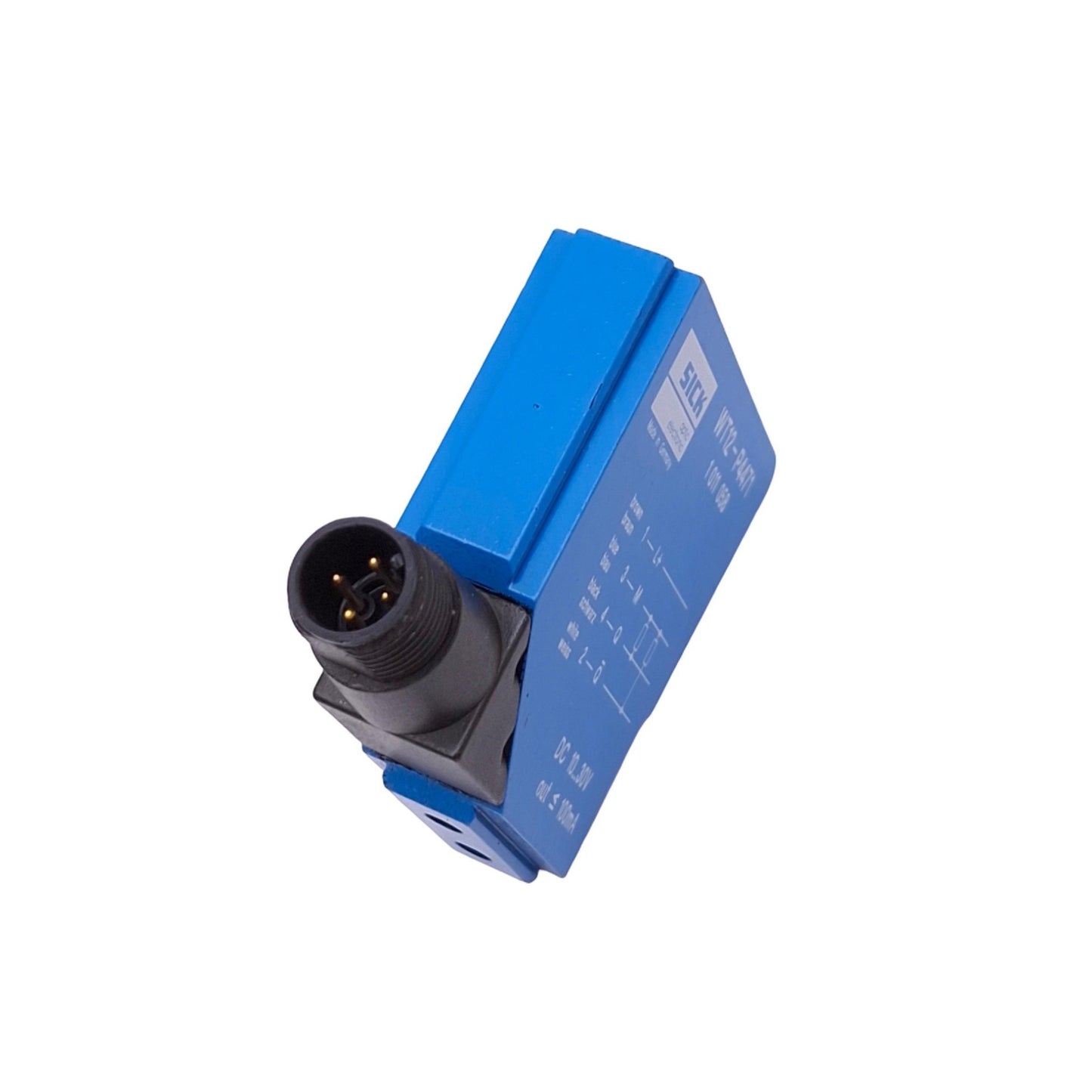 Used Sick WT12-P4471 Photoelectric Sensor, 100mm Range, 10-30VDC, PNP Out, M12 4-Pin