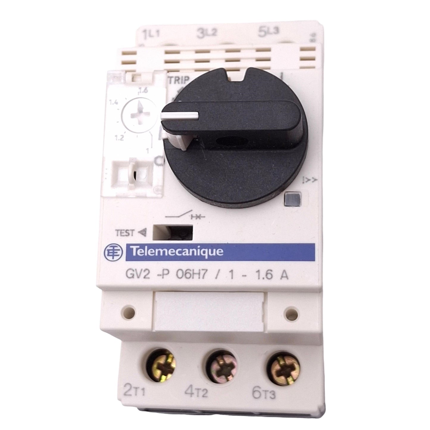 New Telemecanique GV2-P06H7 Motor Circuit Breaker, 3-Pole 1-1.6A, 0.55kW 400VAC Max