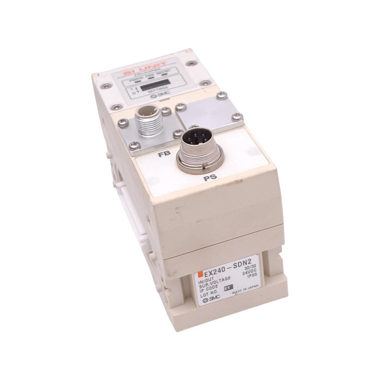Used SMC EX240-SDN2 DeviceNet SI Unit, 32 Solenoid Output, 32 Digital Input, 24VDC