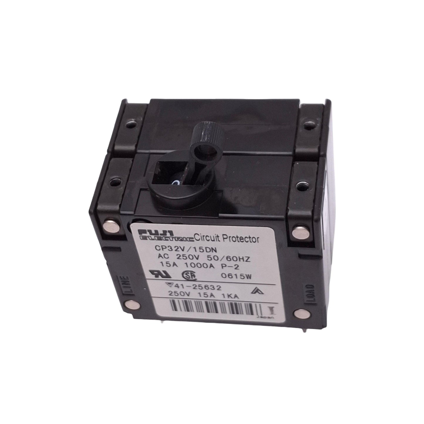 Used Fuji Electric CP32V/15DN Magnetic Circuit Protector, 2-Pole 15A, 250VAC Max
