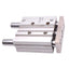 Used SMC MGPM32N-75 Guided Cylinder, 32mm Bore, 75mm Stroke, 1/8 NPT, 145psi Max