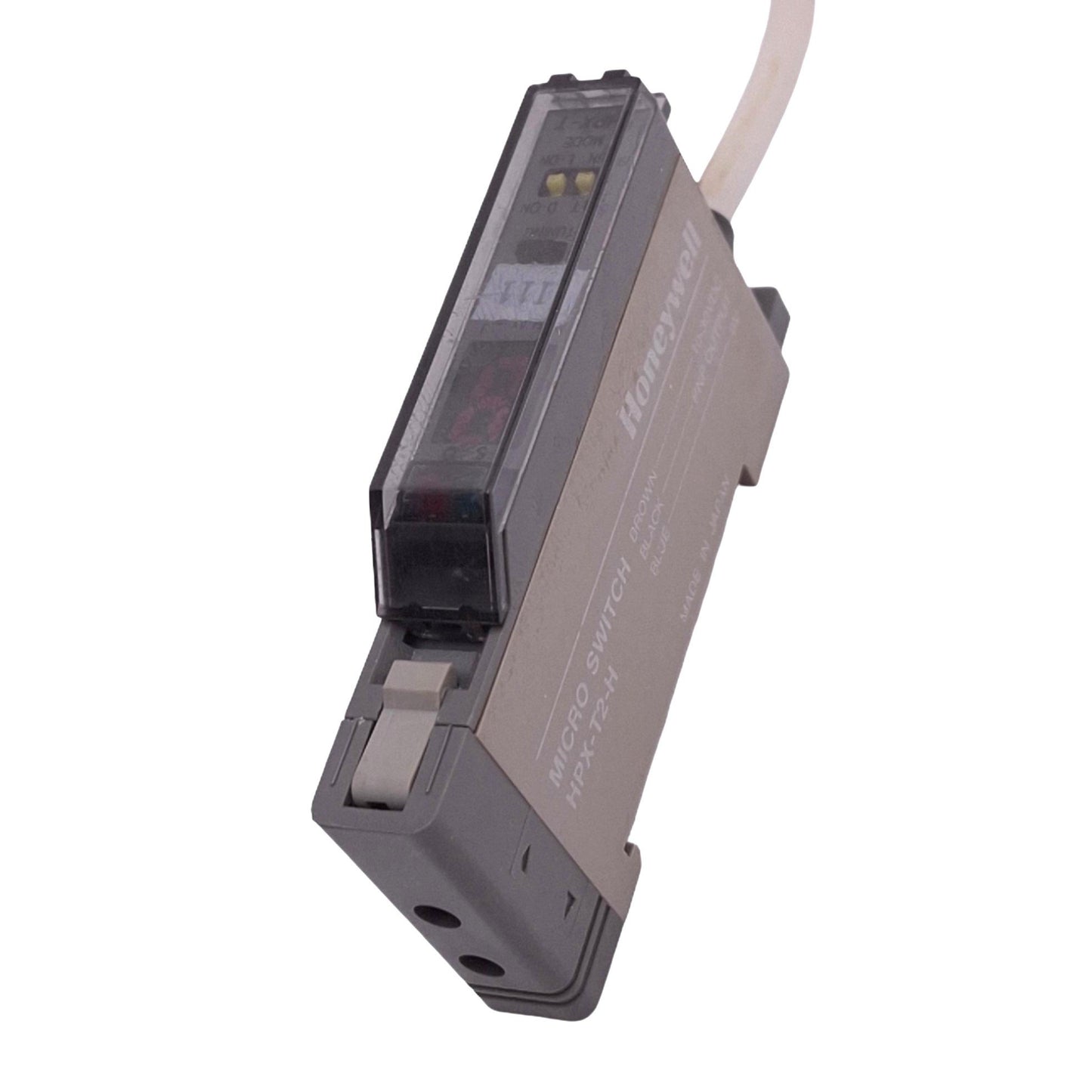 Used Honeywell HPX-T2-H Photoelectric Sensor, 10-30VDC, PNP Out, 3-Wire, DIN Rail