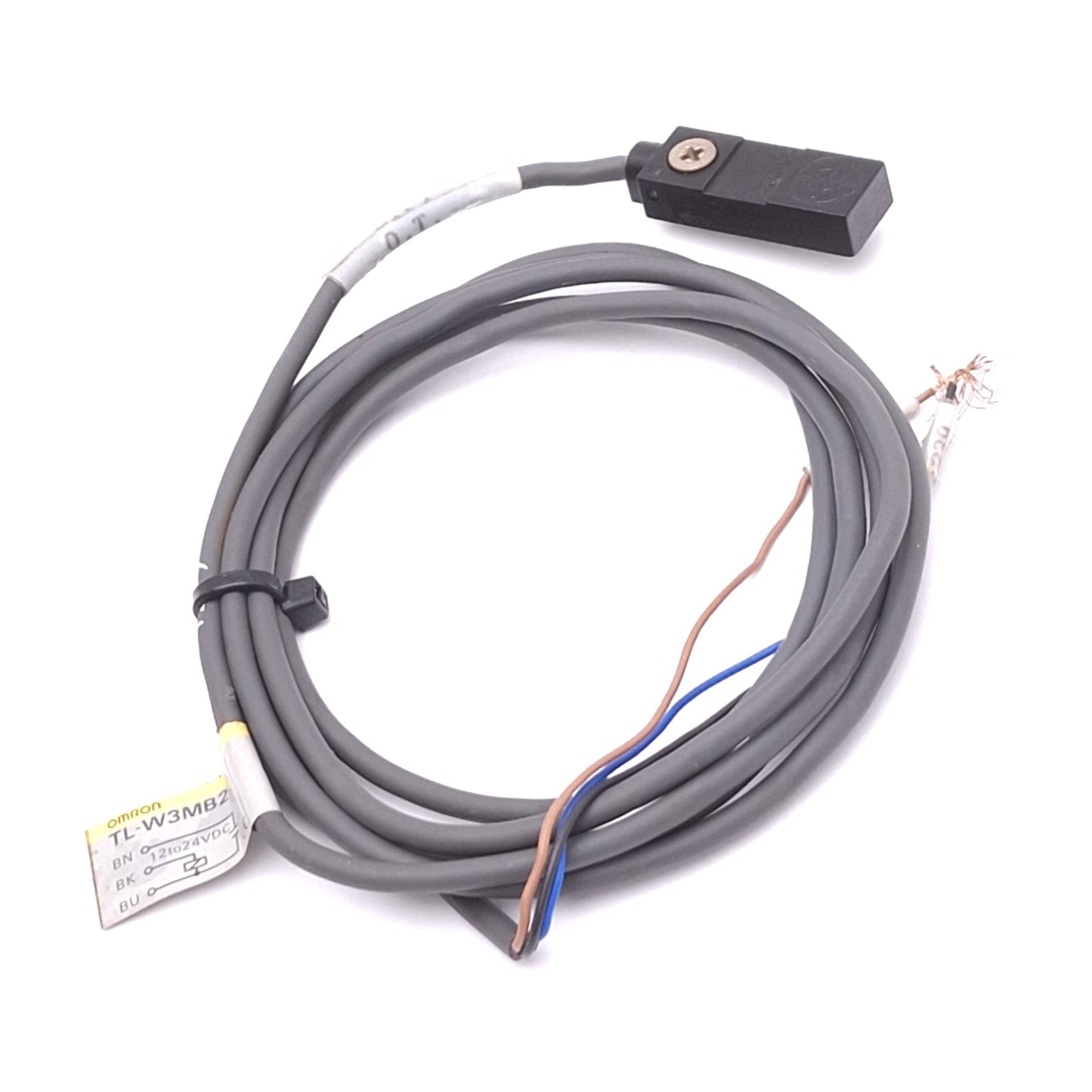 Used Omron TL-W3MB2 Inductive Proximity Sensor, 3mm Range, PNP Out, 12-24VDC