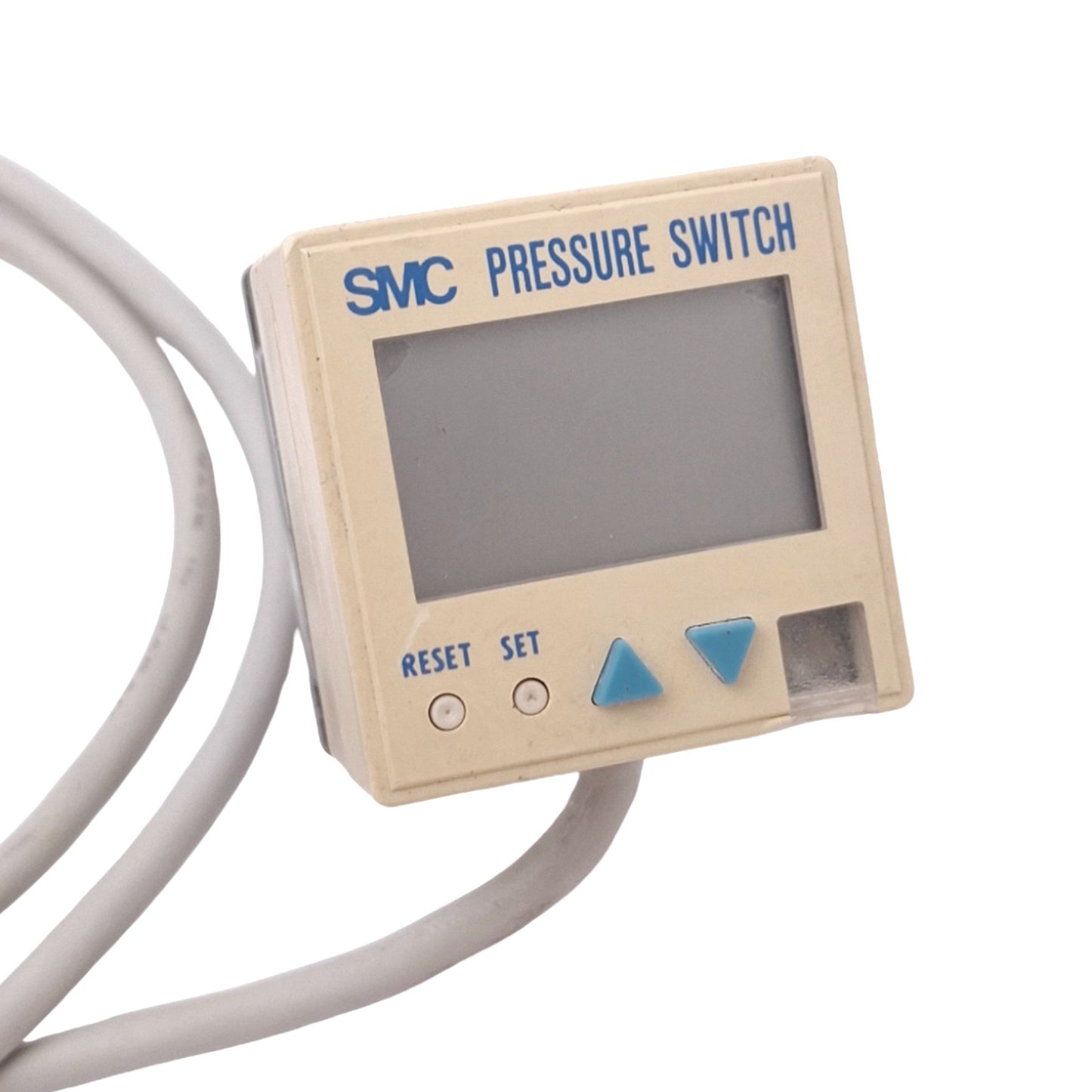 Used SMC ZSE4-T1-65 Digital Vacuum Pressure Switch, -101kPa, 12-24VDC, PNP, 1/8 NPT