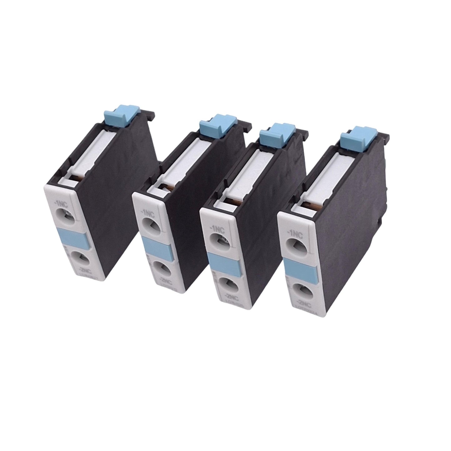 Used Lot of 4 Siemens 3RH1921-1CD01 Auxiliary Contact Blocks, 1NC, 690VAC 10A Max