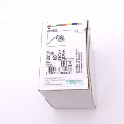 New Schneider Electric ZB4BD2 Selector Switch Head, 2-Position Maintained, 22mm