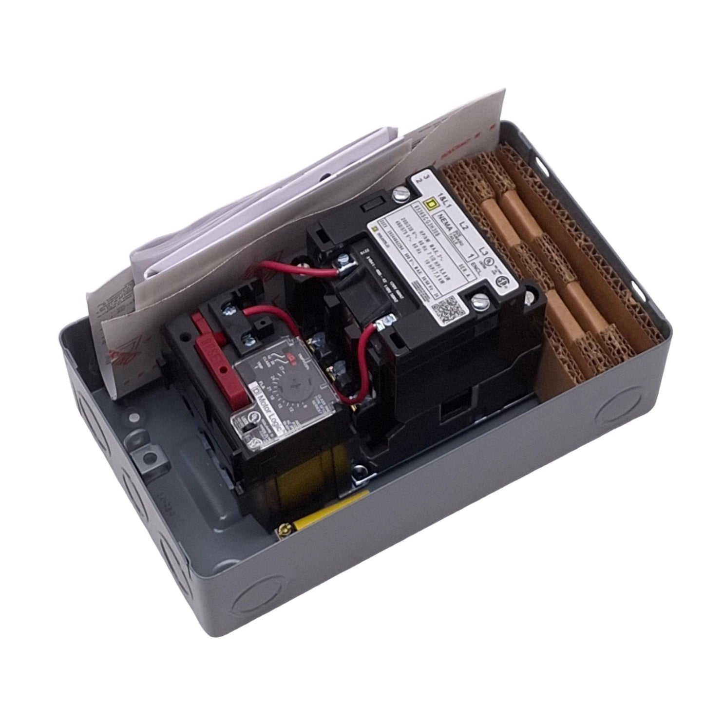 New Square D 8536SCG3V02H30S Motor Starter, 3-Pole 27A, 120VAC Coil NEMA 1 Enclosure