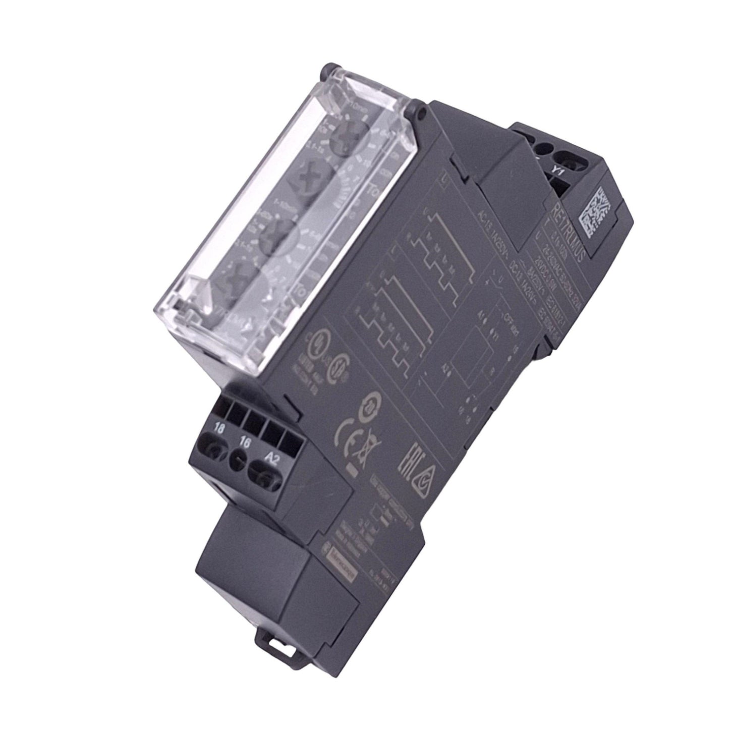 Used Schneider Electric RE17RLMUS Timer Relay, SPDT, 0.1s-100h, 24-240VAC 24VDC