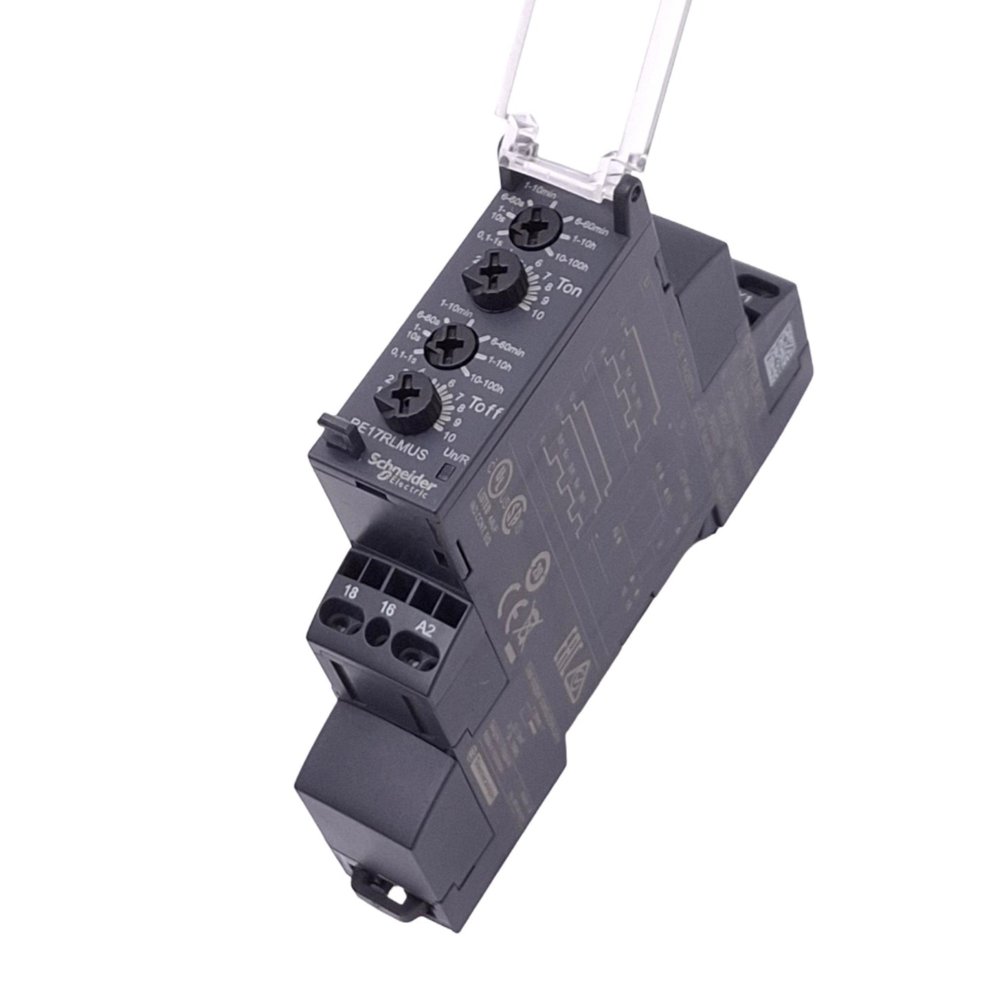 Used Schneider Electric RE17RLMUS Timer Relay, SPDT, 0.1s-100h, 24-240VAC 24VDC