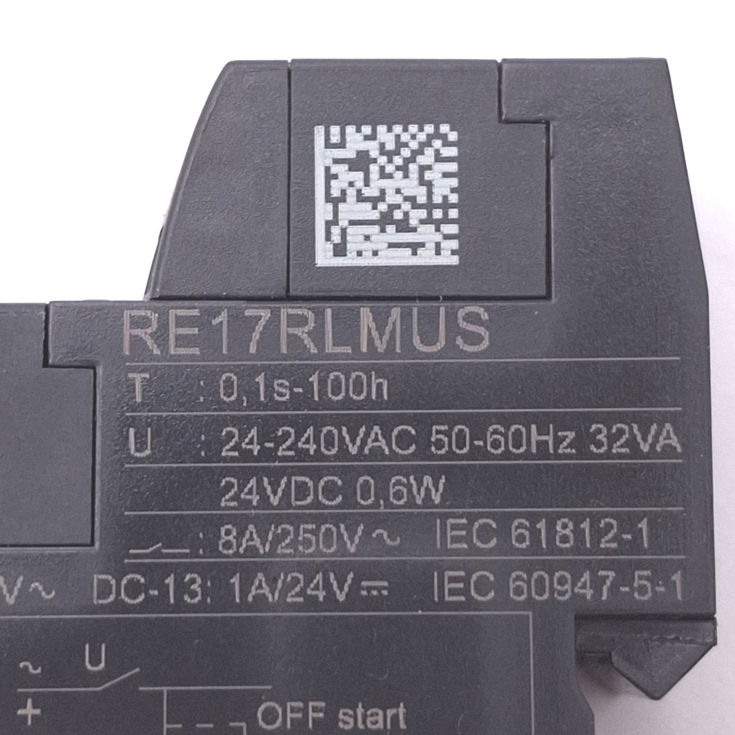 Used Schneider Electric RE17RLMUS Timer Relay, SPDT, 0.1s-100h, 24-240VAC 24VDC
