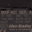 Used Allen Bradley 800FP-MT64PX02 E-Stop Pushbutton, Twist-Release, 2NC, 10A 600VAC