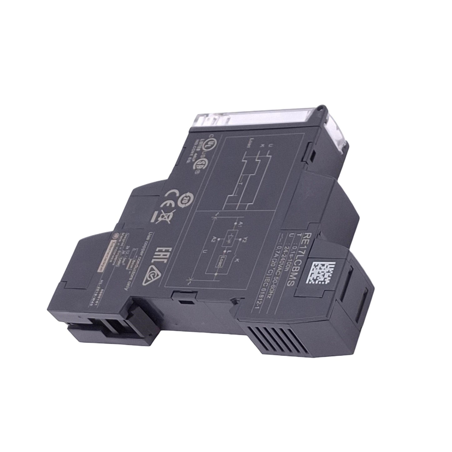 Used Schneider Electric RE17LCBMS Timer Relay, SPDT, 0.1s-100h, 24-240VAC, 0.7A