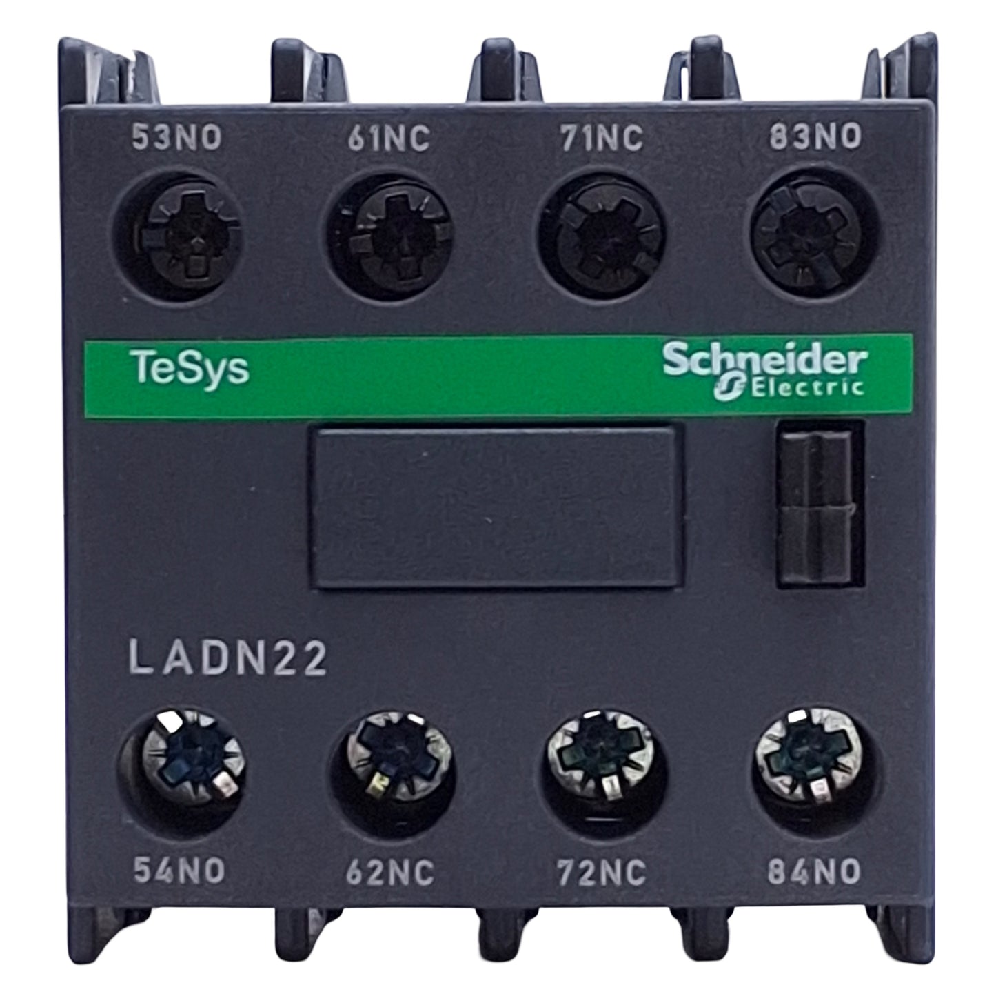 New Schneider Electric LADN22 Auxiliary Contact Block 10A 690VAC, 2NO 2NC, Top Mount