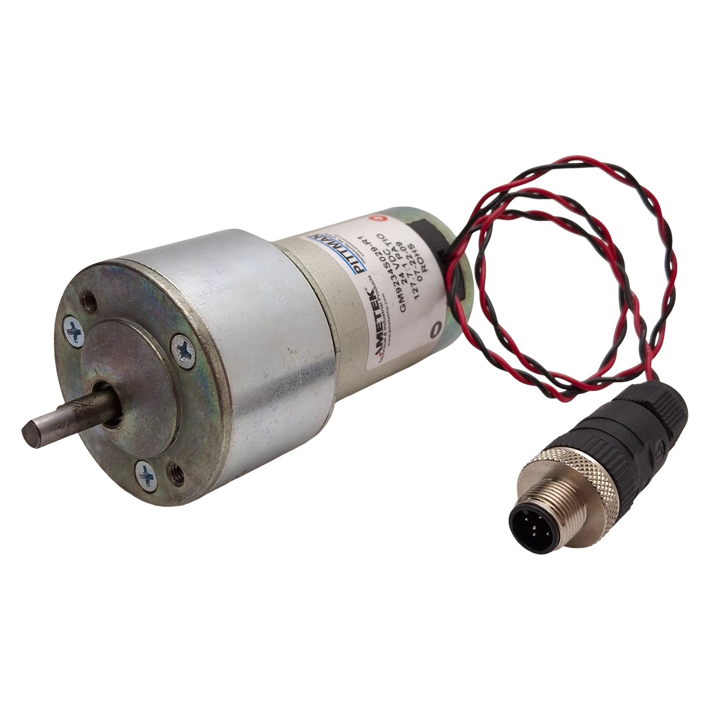 Used Ametek Pittman GM9234S029-R1 DC Gearmotor, 127.7:1, 36rpm, 500oz-in, 24VDC