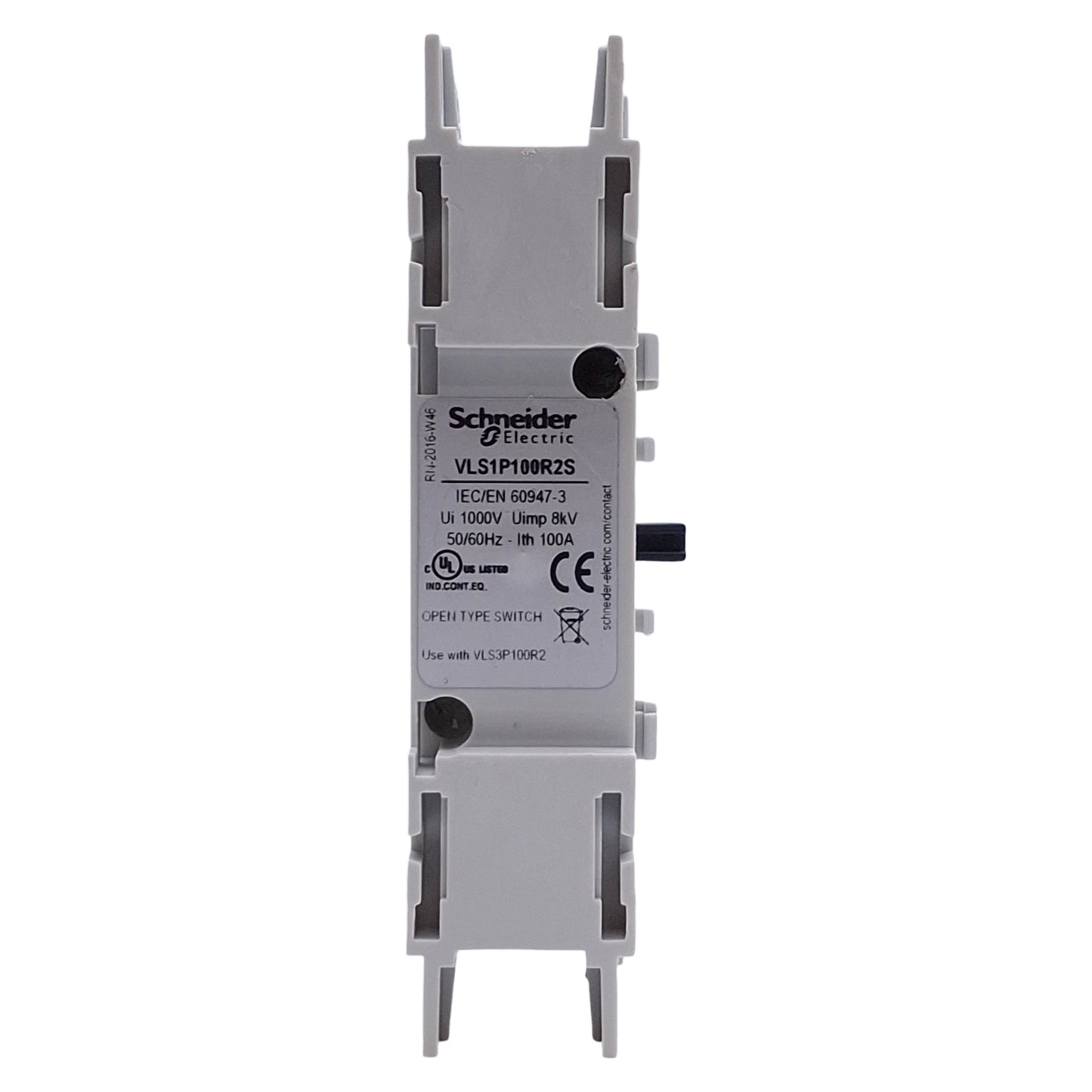New Schneider Electric VLS1P100R2S TeSys Disconnect Switch 1-Pole, 1NO, 100A 690VAC