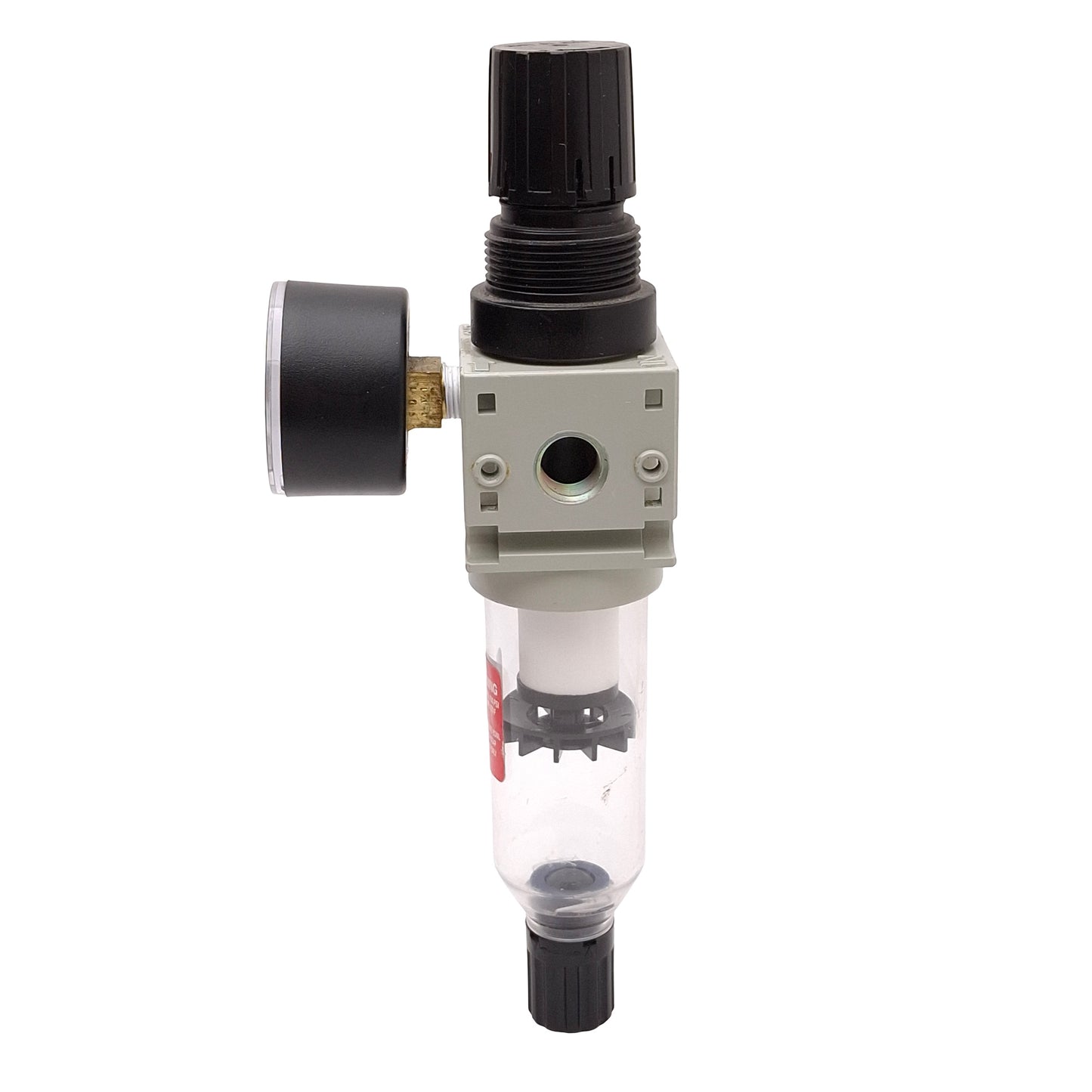 Used Numatics P14B-02G FlexiBlock FRL Pneumatic Regulator, 0-125psig Set, 1/4in NPTF