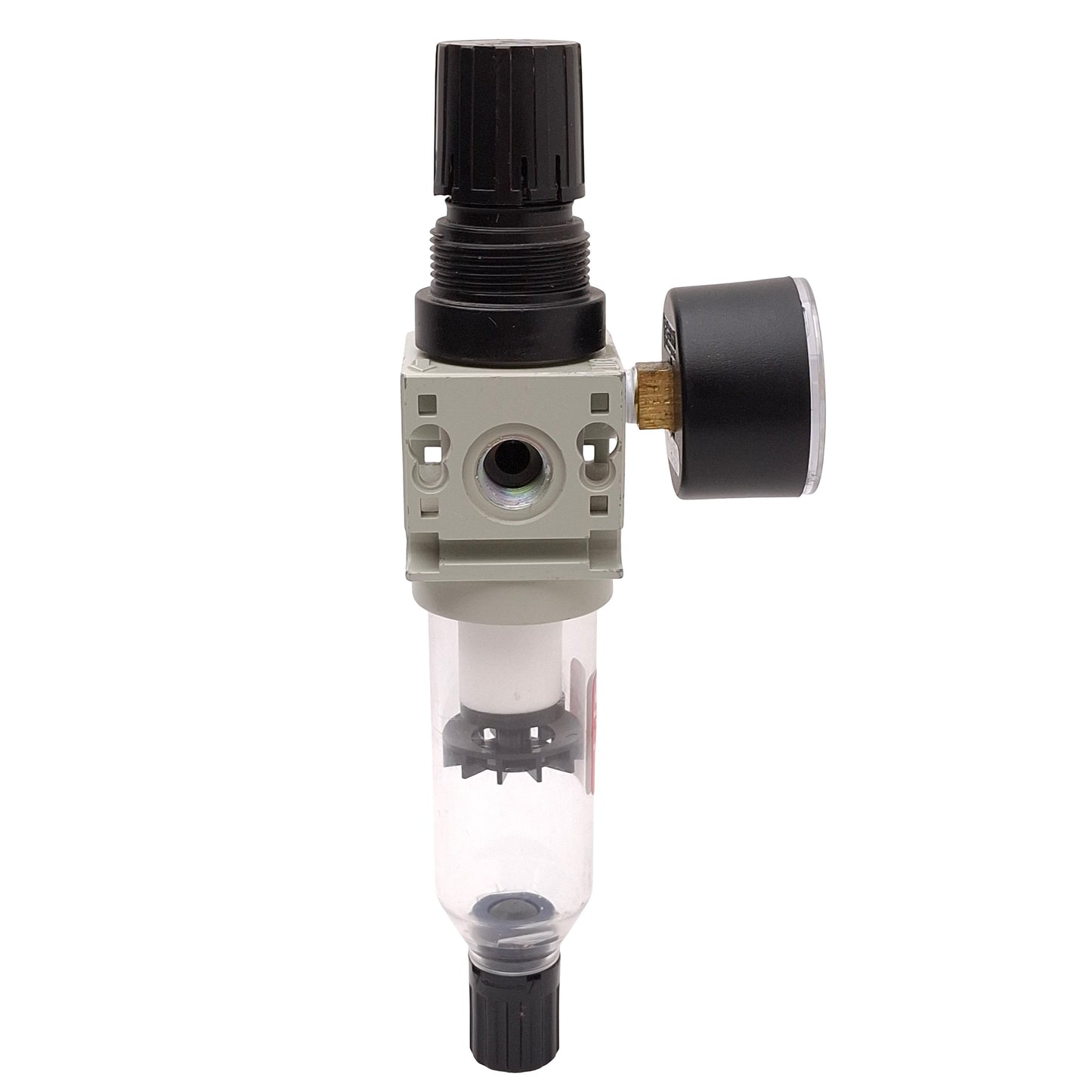 Used Numatics P14B-02G FlexiBlock FRL Pneumatic Regulator, 0-125psig Set, 1/4in NPTF
