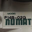 Used Numatics P14B-02G FlexiBlock FRL Pneumatic Regulator, 0-125psig Set, 1/4in NPTF