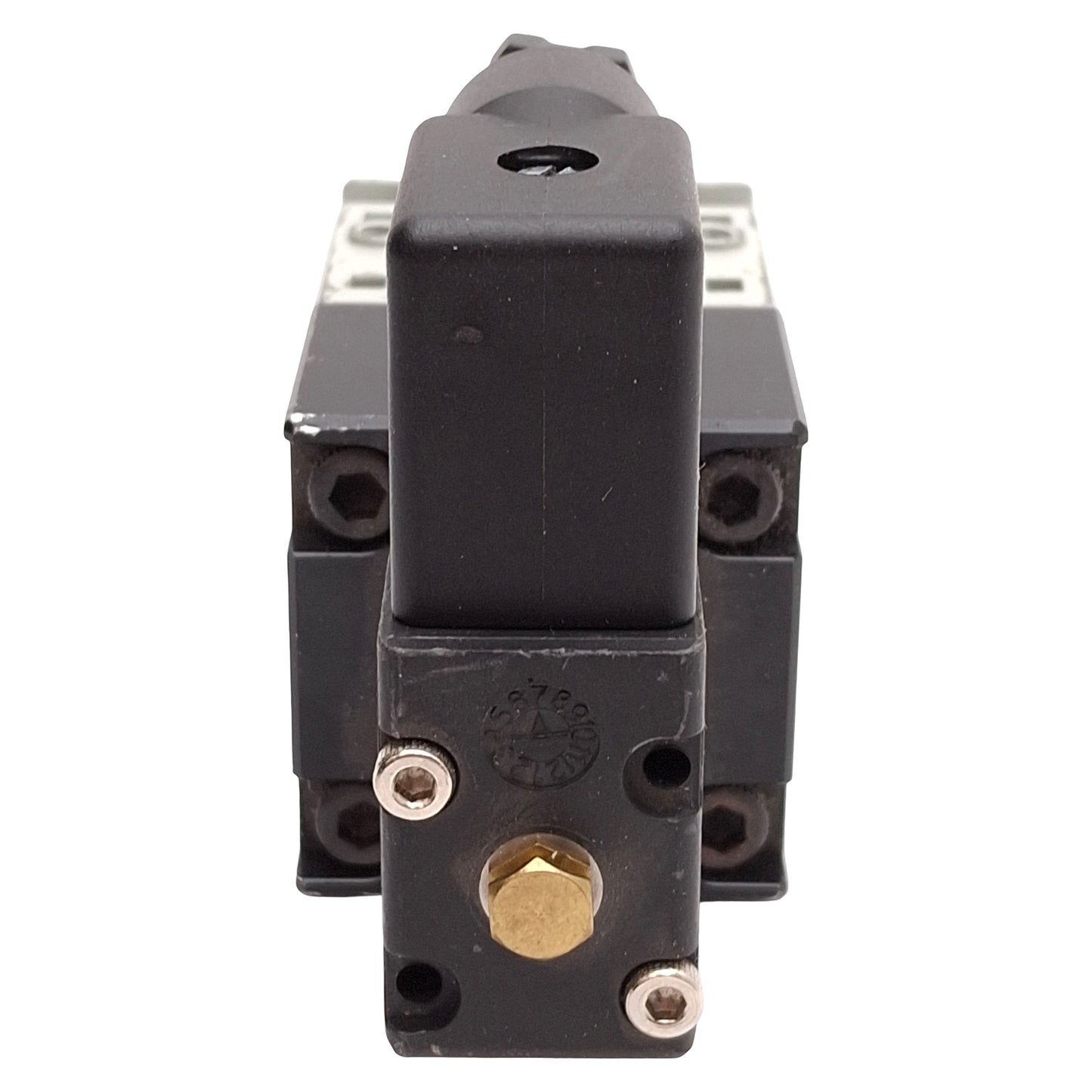 Used Numatics S14E-02BK Solenoid Quick Exhaust Valve, 40-150psi 1/8in NPTF 24VDC Coil
