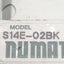 Used Numatics S14E-02BK Solenoid Quick Exhaust Valve, 40-150psi 1/8in NPTF 24VDC Coil