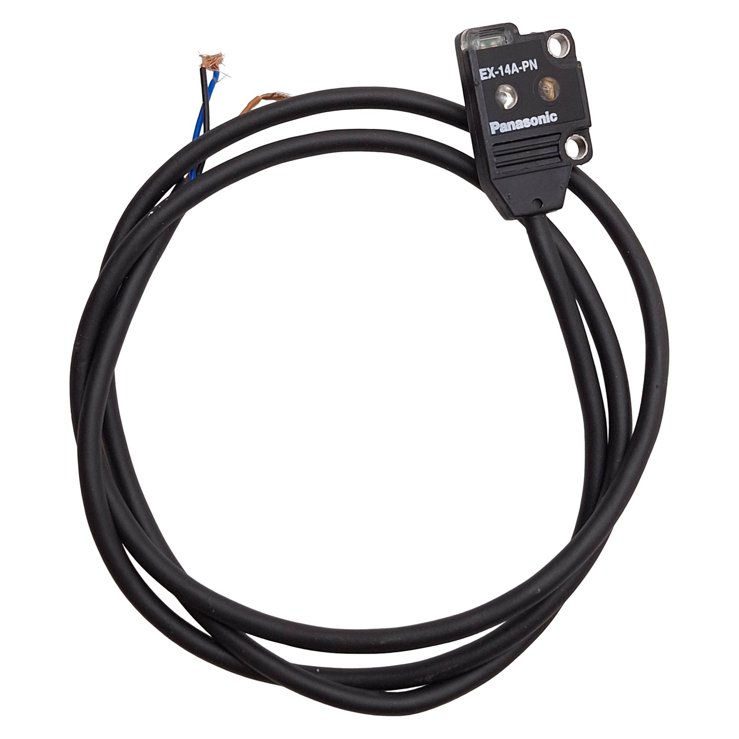 Used Panasonic SUNX EX-14A-PN Photoelectric Sensor, PNP, ø0.1mm @ 2-25mm, 12-24VDC