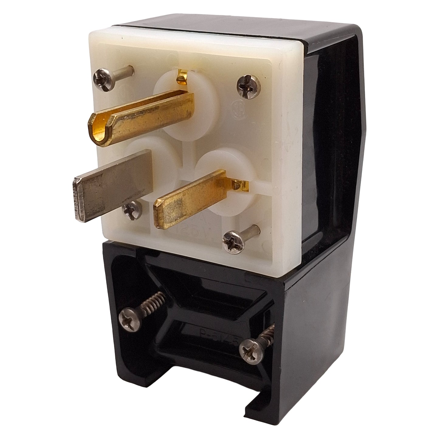Used Hubbell HBL9361 Industrial Male Plug, 2-Pole 3-Wire Grounding, 50A 125V, 5-50P
