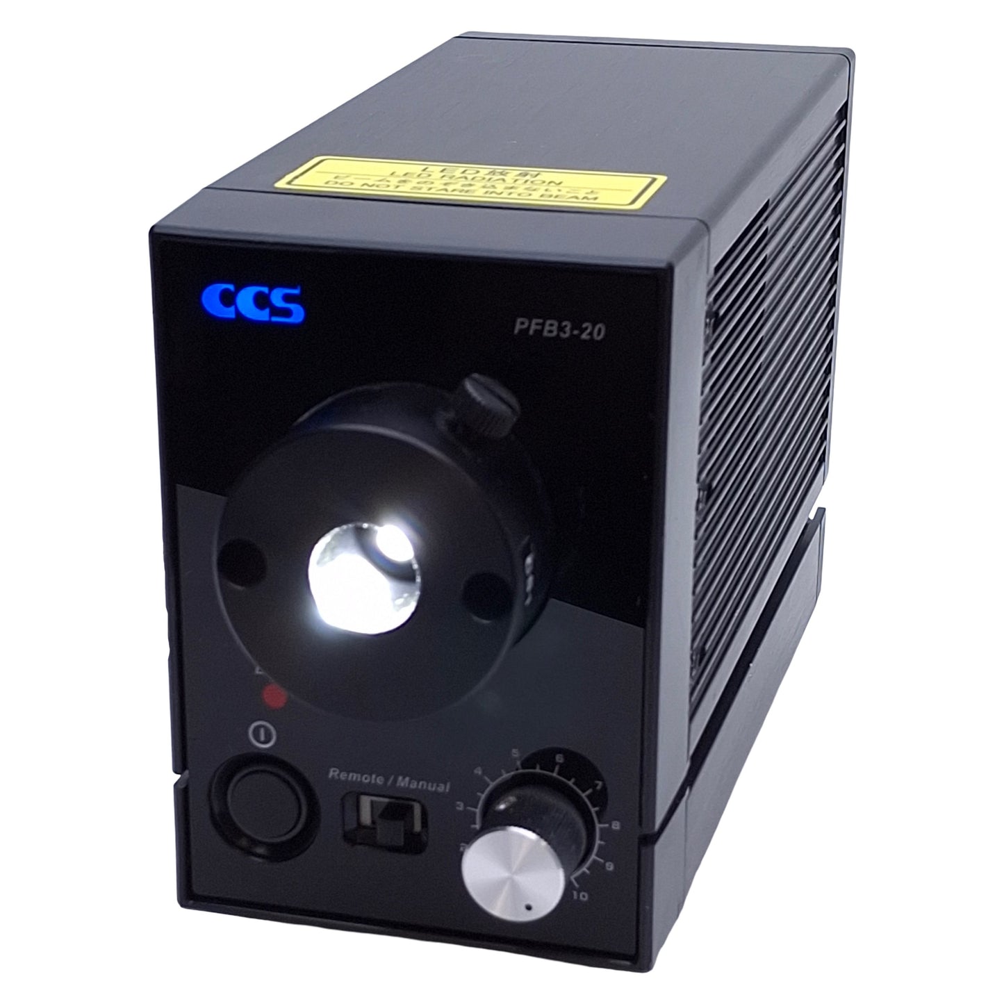 Used CCS PFB3-20SW-F-AJT-CS1 Fiber Optic LED Light Source 24VDC, 15W, 14mm Out