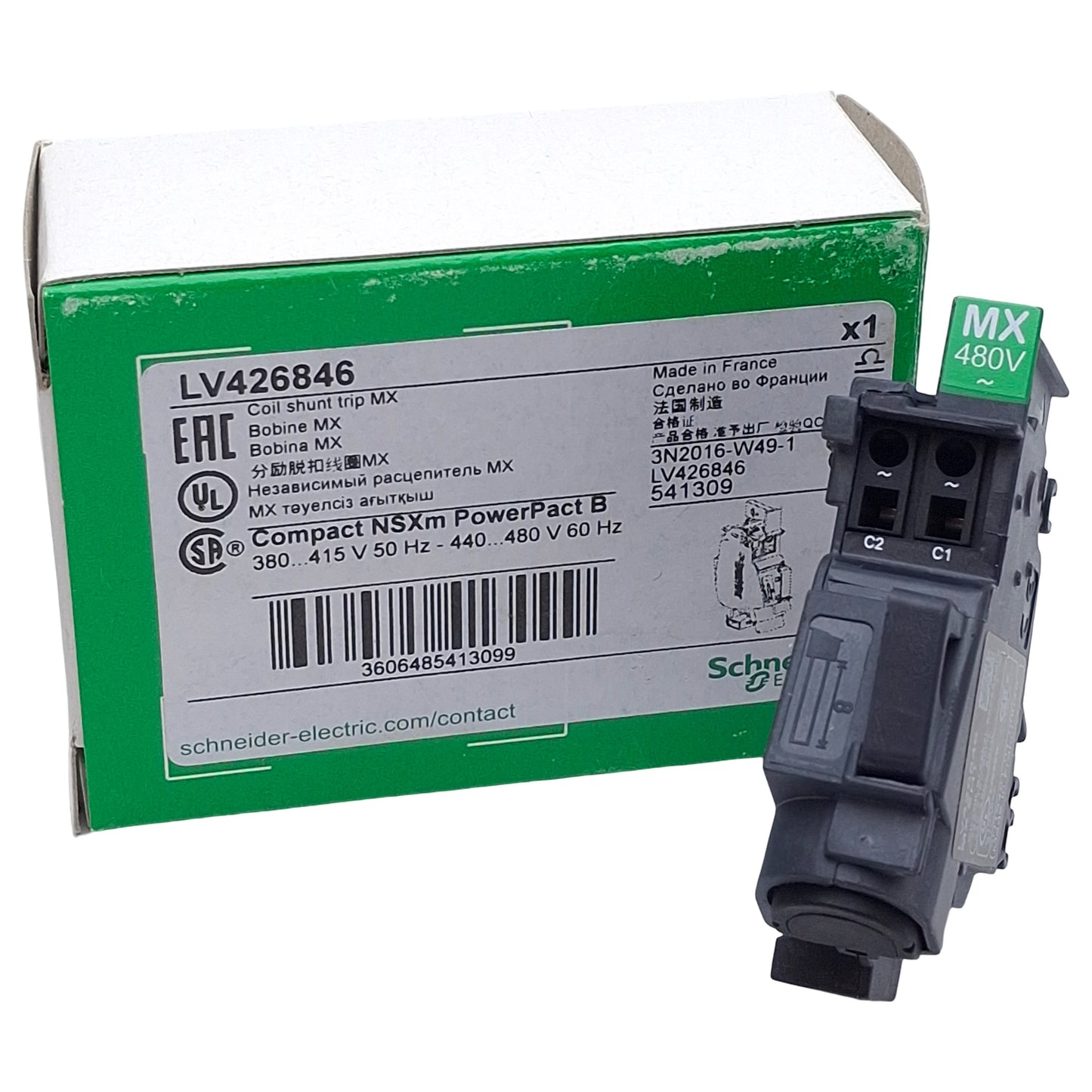 New Schneider Electric LV426846 Shunt Trip Release, 380-415VAC/440-480VAC Control
