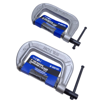 New Lot of 2 Wilton 143C Carriage C-Clamp 0in-3in Jaw, 1430lb Clamping Force