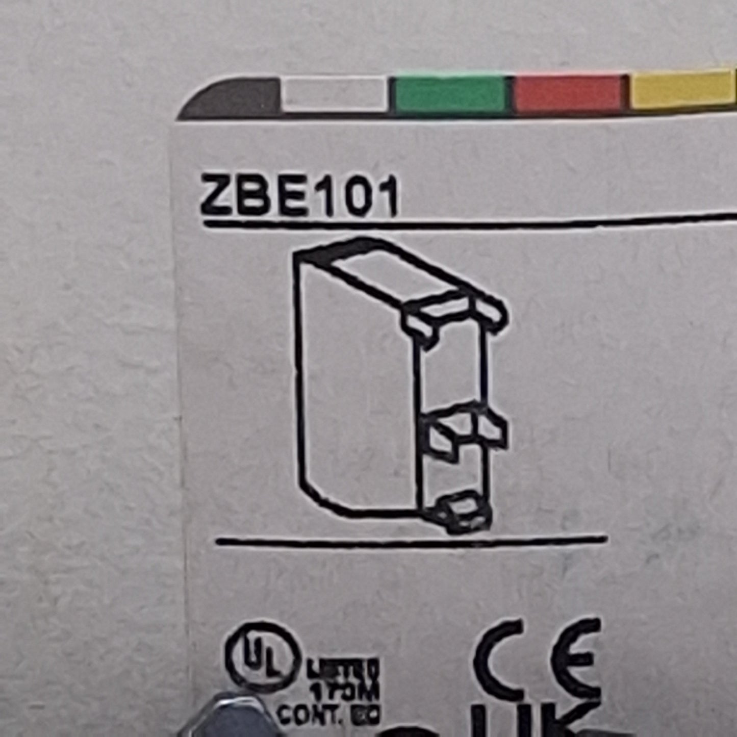New Lot of 4 Schneider Electric ZBE101 Switch Contact Block, 1NO, 10A 600V, ø22mm