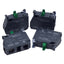New Lot of 4 Schneider Electric ZBE101 Switch Contact Block, 1NO, 10A 600V, ø22mm