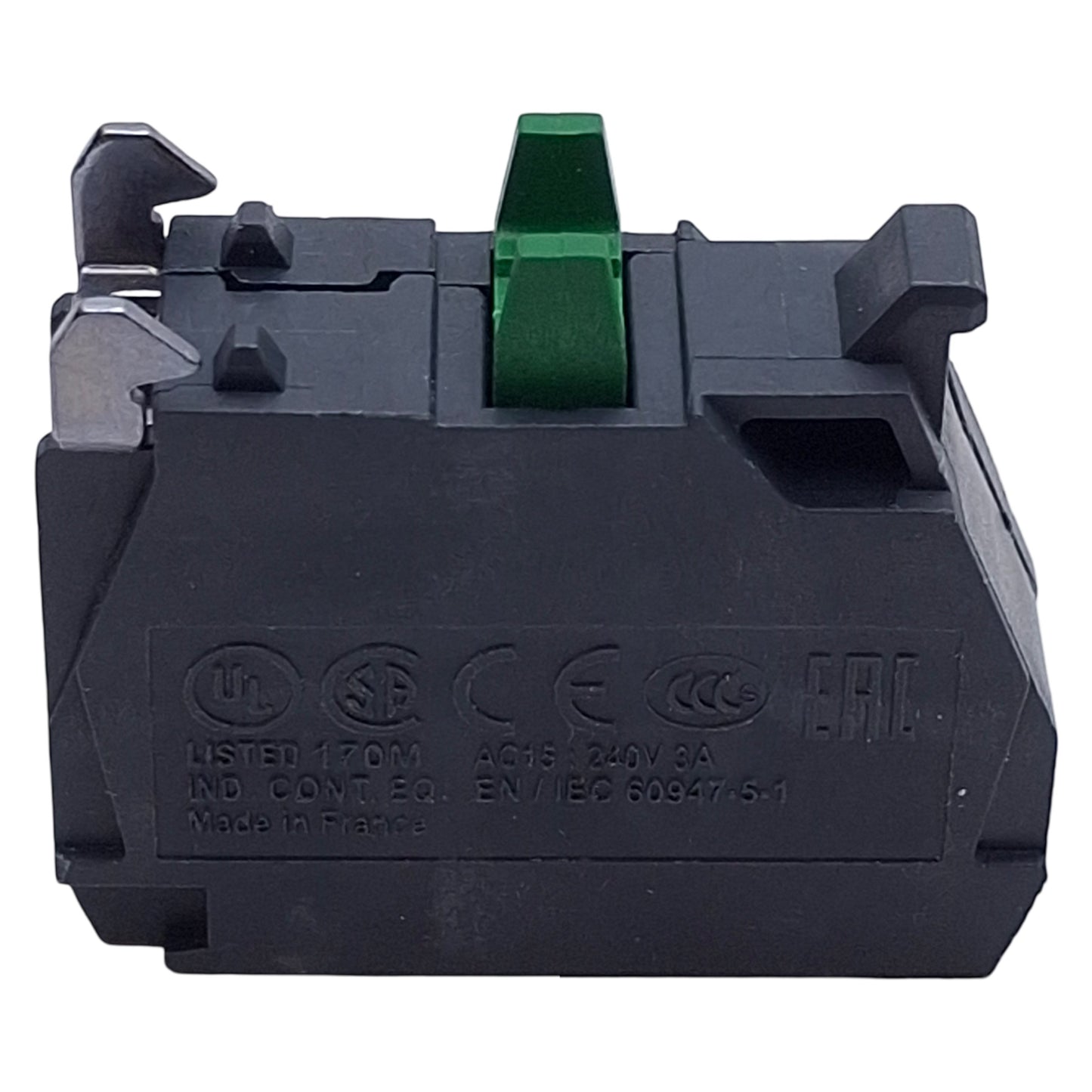 New Lot of 4 Schneider Electric ZBE101 Switch Contact Block, 1NO, 10A 600V, ø22mm