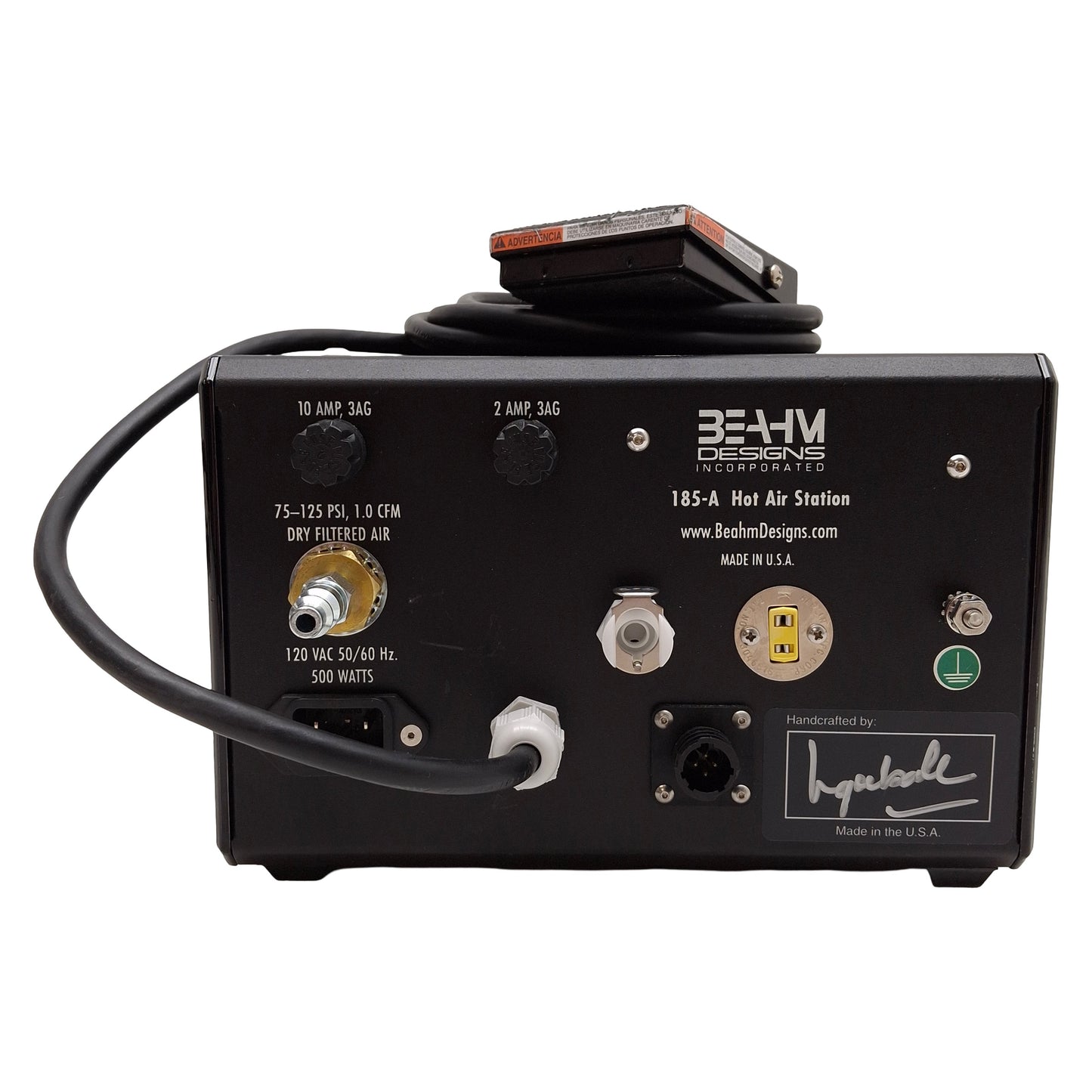Used Beahm 185-A Standard Hot Air System, 200-750°F, ø0.250in x 0.075in W, 120/240VAC