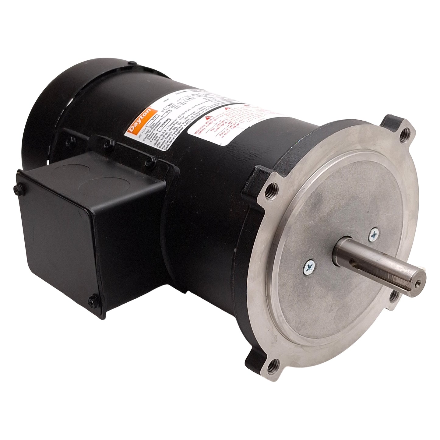 Used Dayton 2M168A PM DC Motor, 1/2HP, 90VDC 5A, 1750rpm, ø5/8in Shaft, SS56C Frame