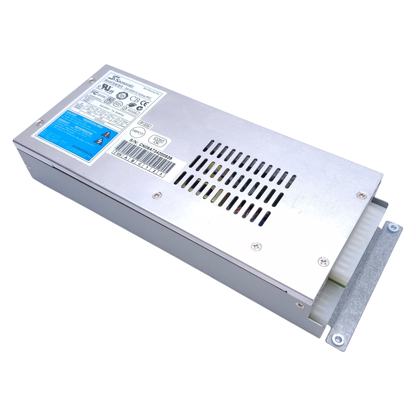 Used Seasonic SS-400H1U Power Supply 100-240VAC In, 12VDC Out, 24-Pin Connector