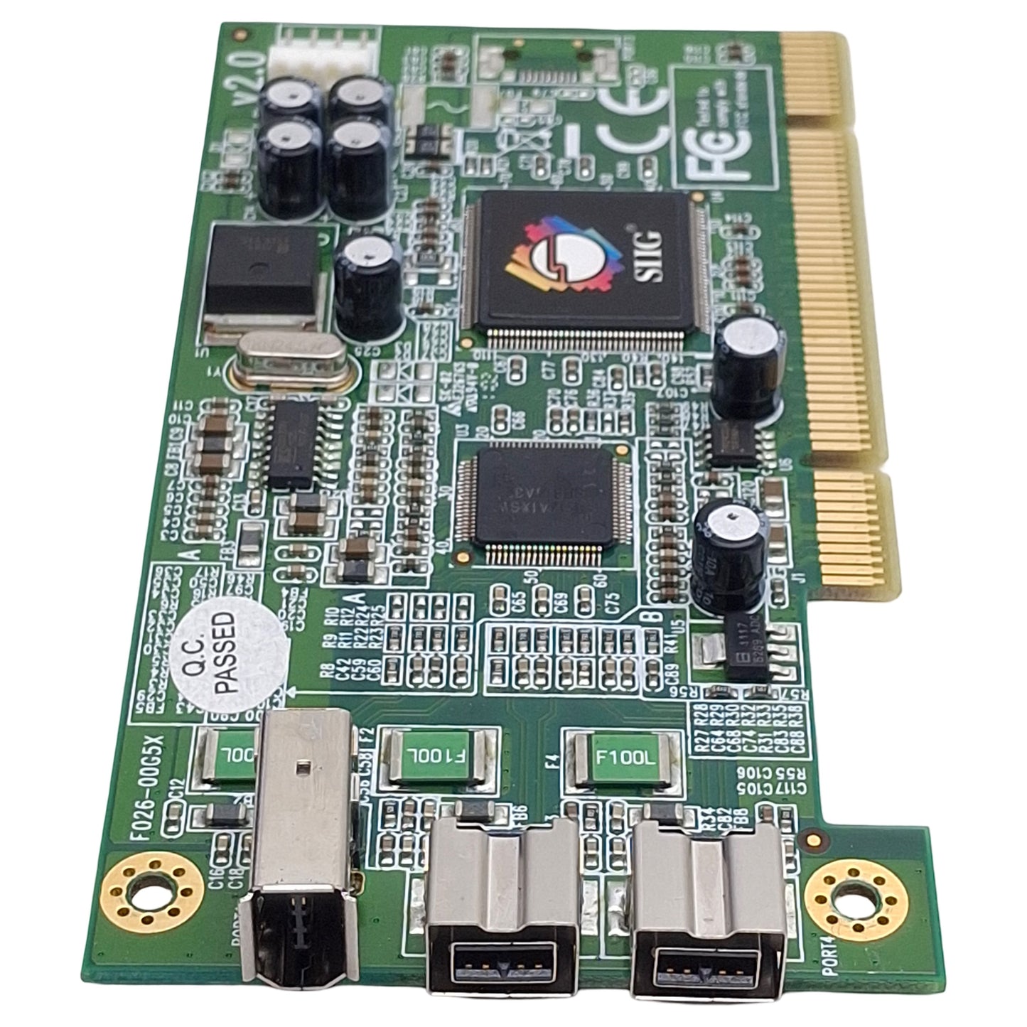 Used SIIG NN-831012-S2 3-Port FireWire 800 PCI Host Adapter Card, 32-Bit, 800Mbps