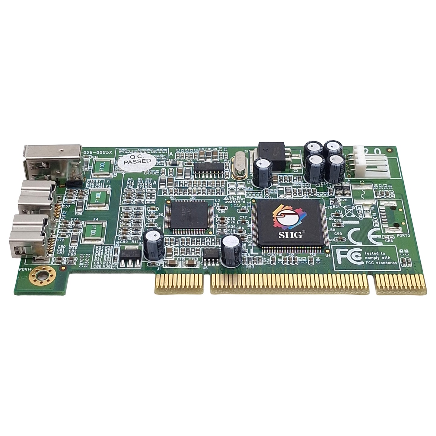 Used SIIG NN-831012-S2 3-Port FireWire 800 PCI Host Adapter Card, 32-Bit, 800Mbps