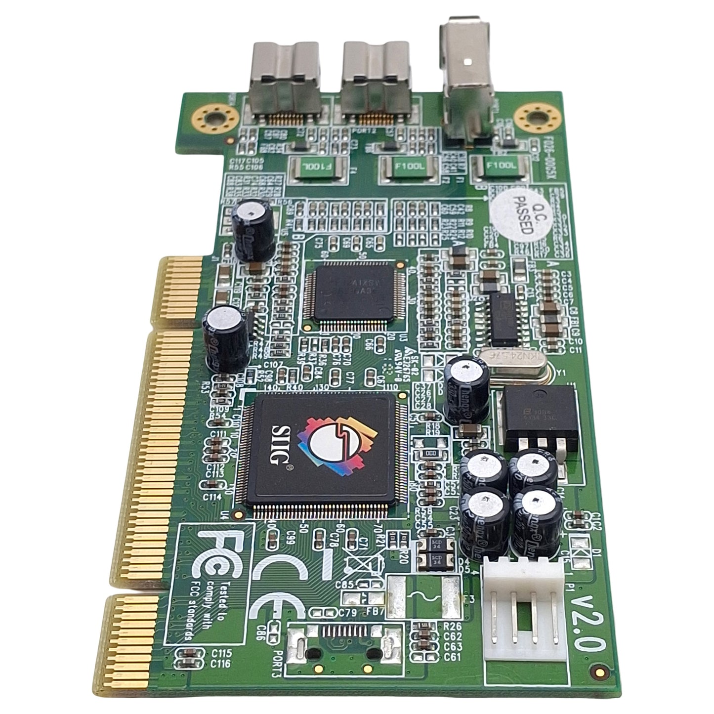 Used SIIG NN-831012-S2 3-Port FireWire 800 PCI Host Adapter Card, 32-Bit, 800Mbps