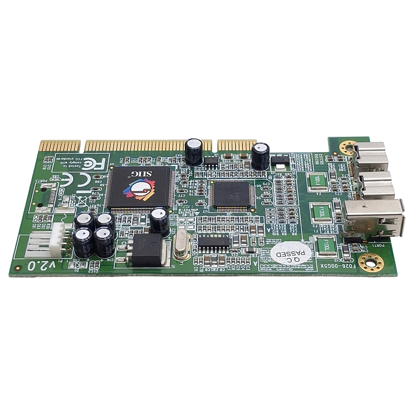 Used SIIG NN-831012-S2 3-Port FireWire 800 PCI Host Adapter Card, 32-Bit, 800Mbps