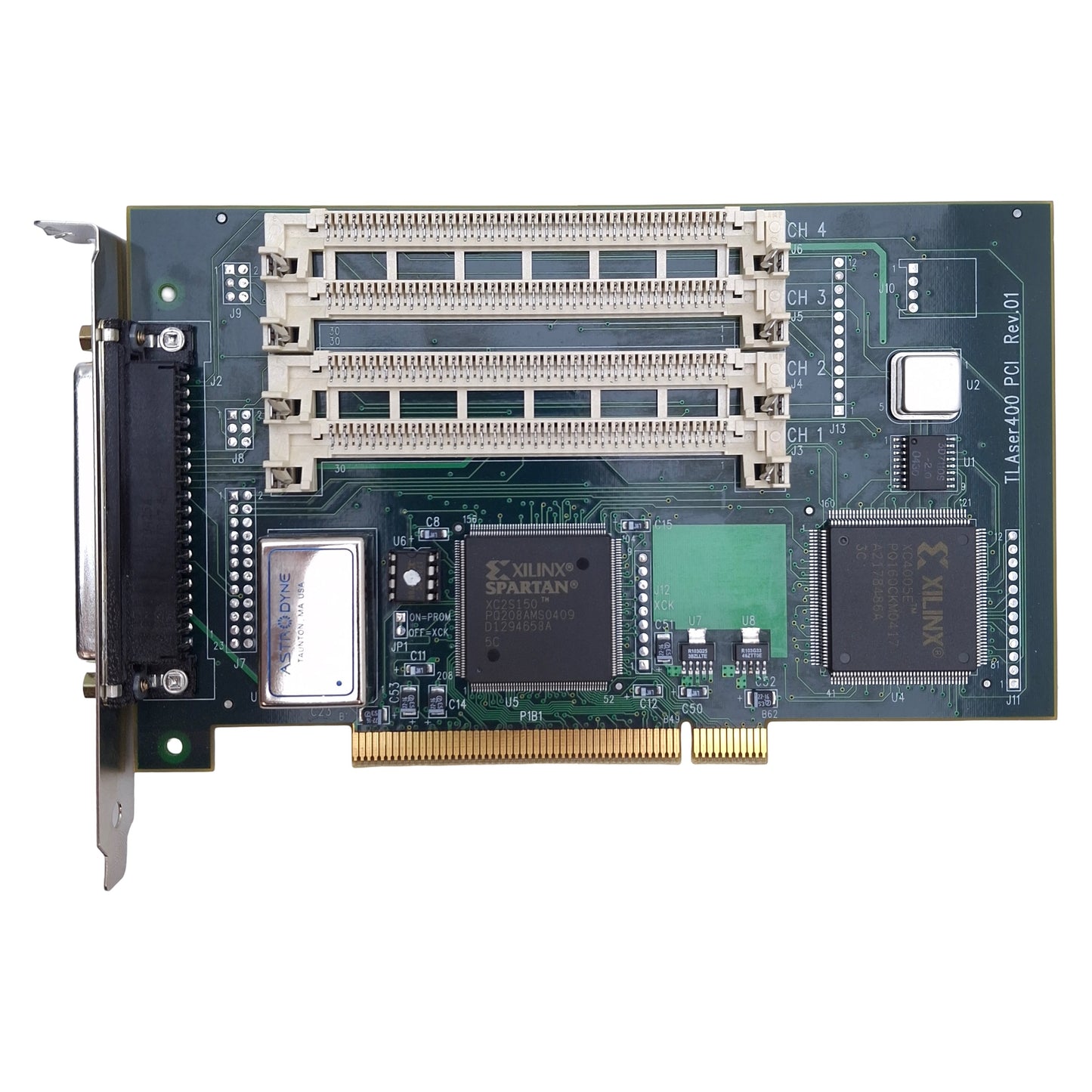 Used Laserlinc 4001-0100-02 TLAser400 PCI LASER Micrometer Interface Card, PCI, DB37