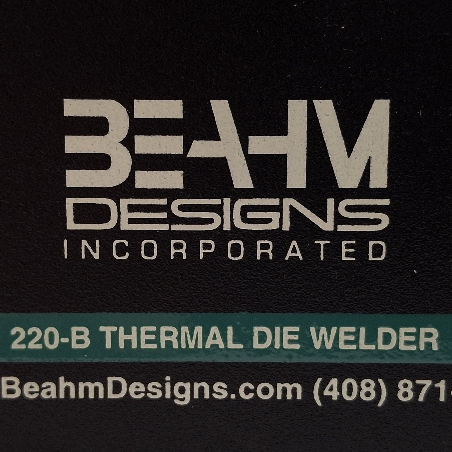 Used Beahm 220-B Thermal Die Bonder, 200-500°F, 100-125PSI, 1-9999sec Timer, 120VAC