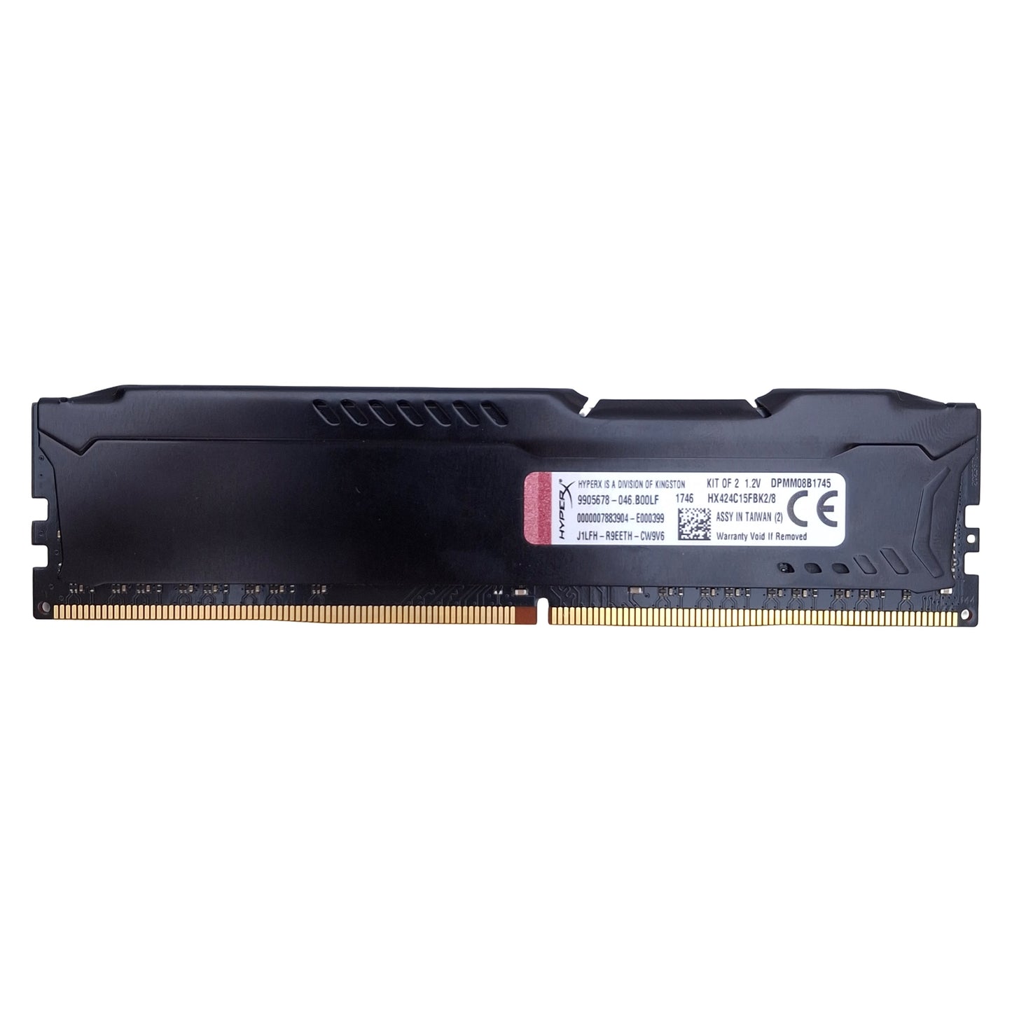 Used Kingston HX424C15FBK2/8 HyperX RAM 4GB, DDR4-2400, 288-Pin DIMM Port, 260ns