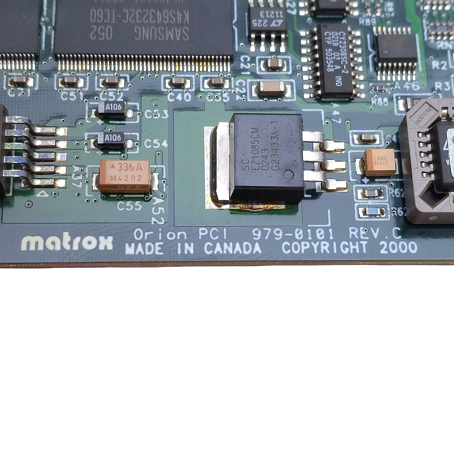 Used Matrox Orion PCI 979-0101 Rev C ORI-PCI/RGB/C Video Capture Card Frame Grabber