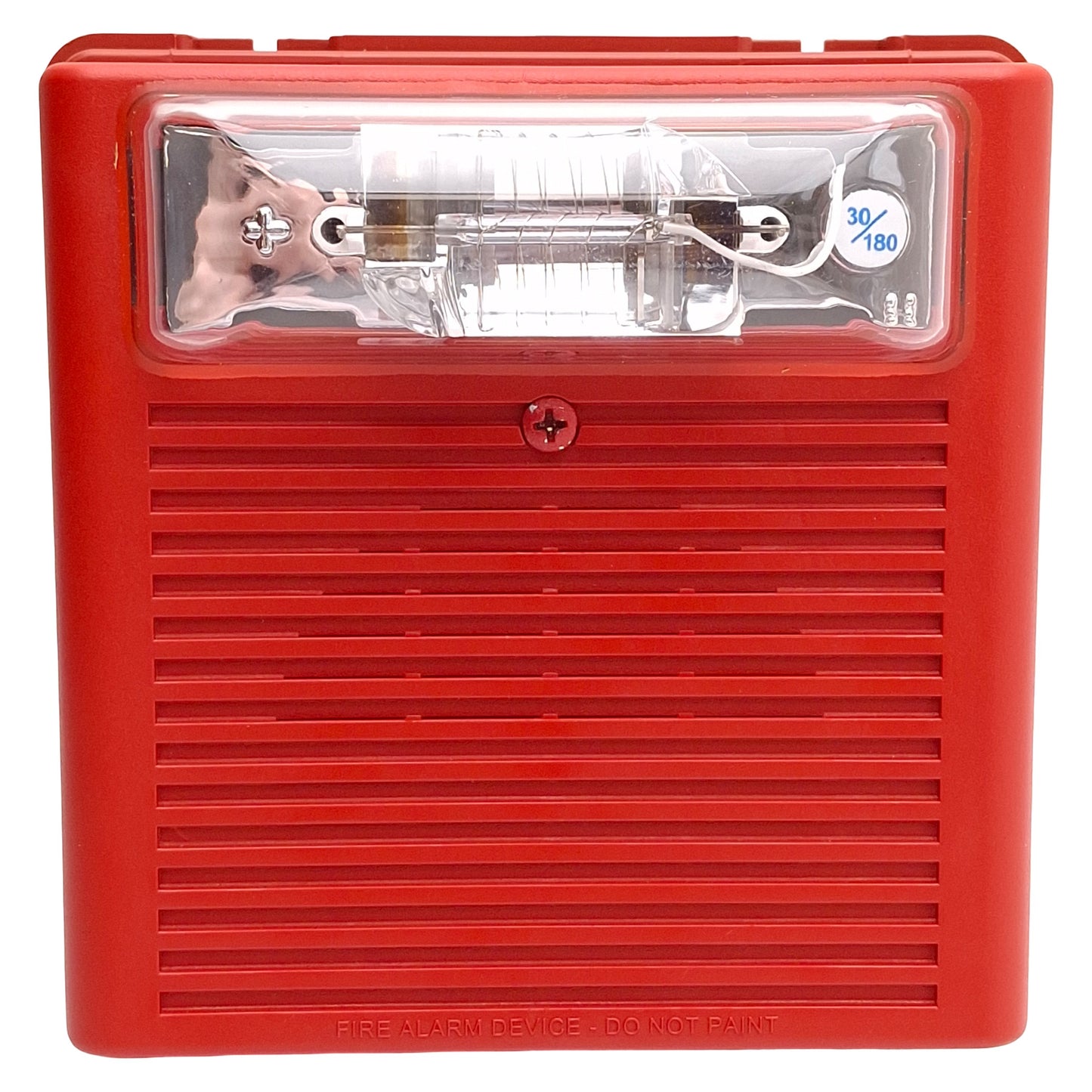 Used Eaton Wheelock ASWP-2475W WPBB Fire Alarm Horn & Strobe w/ Mount, 75dB, 24VDC